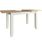 Fresh White with Oak Tops 1.2m Extending Dining Table