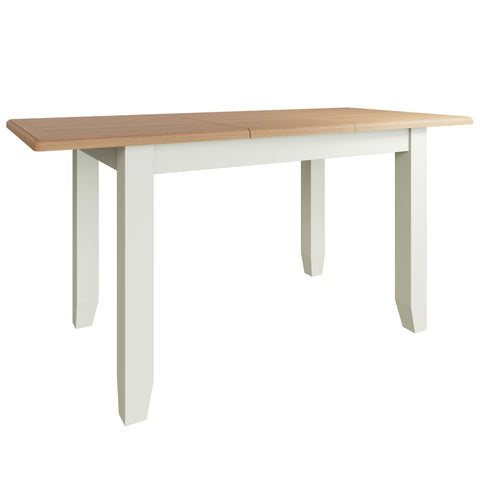 Fresh White with Oak Tops 1.2m Extending Dining Table