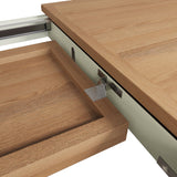 Fresh White with Oak Tops 1.2m Extending Dining Table