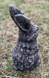 Wood Effect Baby Bunny Rabbit Garden Ornament