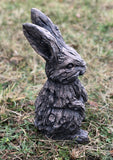Wood Effect Baby Bunny Rabbit Garden Ornament