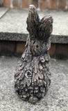 Wood Effect Baby Bunny Rabbit Garden Ornament