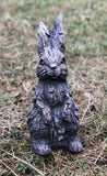 Wood Effect Baby Bunny Rabbit Garden Ornament