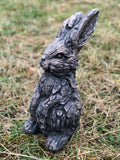 Wood Effect Baby Bunny Rabbit Garden Ornament