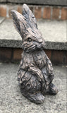 Wood Effect Baby Bunny Rabbit Garden Ornament