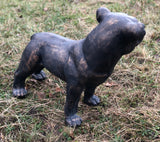 Bronze Effect Effect Staffordshire Bull Terrier Puppy Garden Ornament