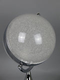 Silver Chrome Sparkle Globe Table Lamp