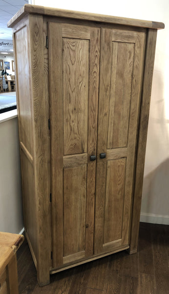 Weathered Oak "Her" Wardrobe