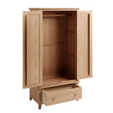 Light Oak Effect Gents Wardrobe