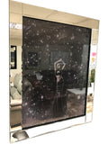 Liquid Art Mirror Frame Starstruck Model in Rain Wall Hanging Picture