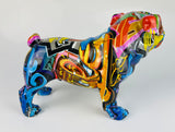 Multicolour Graffiti Small British Bulldog Ornament