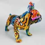 Multicolour Graffiti French Bulldog Ornament