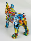 Multicolour Graffiti French Bulldog Ornament