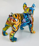 Multicolour Graffiti French Bulldog Ornament