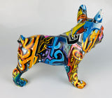 Multicolour Graffiti French Bulldog Ornament