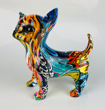 Multicolour Graffiti Chihuahua Puppy Dog Ornament