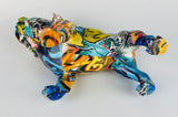 Multicolour Graffiti Small British Bulldog Ornament