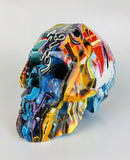 Multicolour Graffiti Skull Ornament