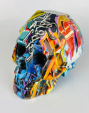 Multicolour Graffiti Skull Ornament