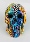 Multicolour Graffiti Skull Ornament