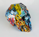 Multicolour Graffiti Skull Ornament