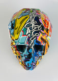 Multicolour Graffiti Skull Ornament