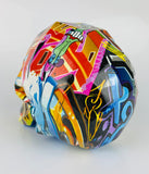 Multicolour Graffiti Skull Ornament