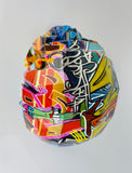 Multicolour Graffiti Skull Ornament