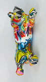Multicolour Graffiti Basset Hound Ornament