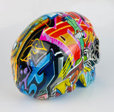 Multicolour Graffiti Skull Ornament