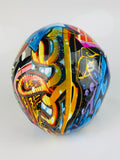 Multicolour Graffiti Skull Ornament