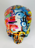 Multicolour Graffiti Skull Ornament