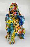 Multicolour Graffiti Gorilla Ornament