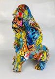 Multicolour Graffiti Gorilla Ornament