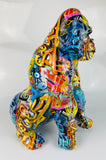 Multicolour Graffiti Gorilla Ornament