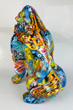 Multicolour Graffiti Gorilla Ornament