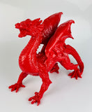 Small Red Welsh Dragon Ornament
