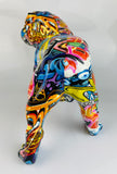 Multicolour Graffiti Large British Bulldog Ornament