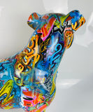 Multicolour Graffiti Large Staffordshire Bull Terrier Ornament