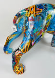 Multicolour Graffiti Large Staffordshire Bull Terrier Ornament