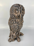 Brown Carved Wood Effect Owl Garden Ornament