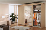 Glidestore Wardrobe in Natural Beech