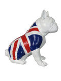 White Sitting British Bulldog Ornament