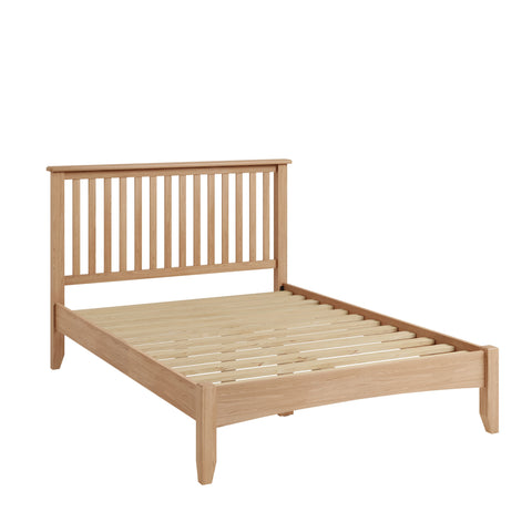 Light Oak Effect King Size Bed