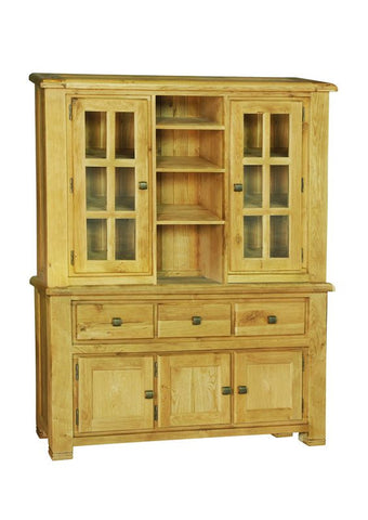 Weathered Oak Medium Buffet & Hutch