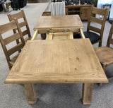 Weathered Oak Large Extending Butterfly Table