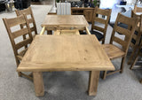 Weathered Oak Large Extending Butterfly Table