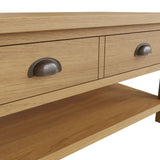 Oak & Hardwood Rustic Large Coffee Table