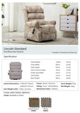 Lincoln Electric Tilt Action Recliner Chair - Autumn Mosaic