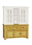 Weathered Rustic Distressed Reclaimed Oak Medium Buffet Sideboard